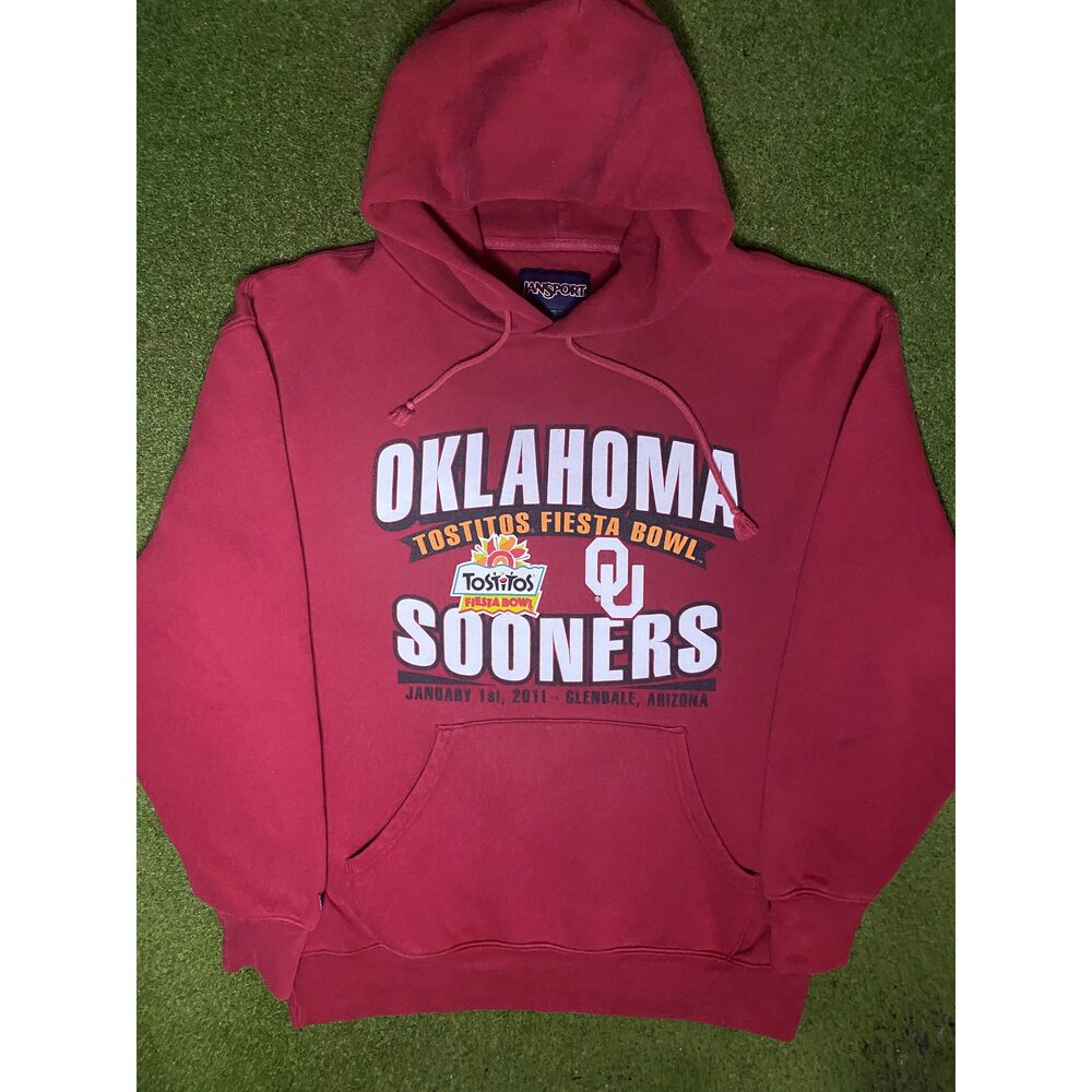 2011 Oklahoma Sooners  Fiesta Bowl  Vintage College Hoodie Large
